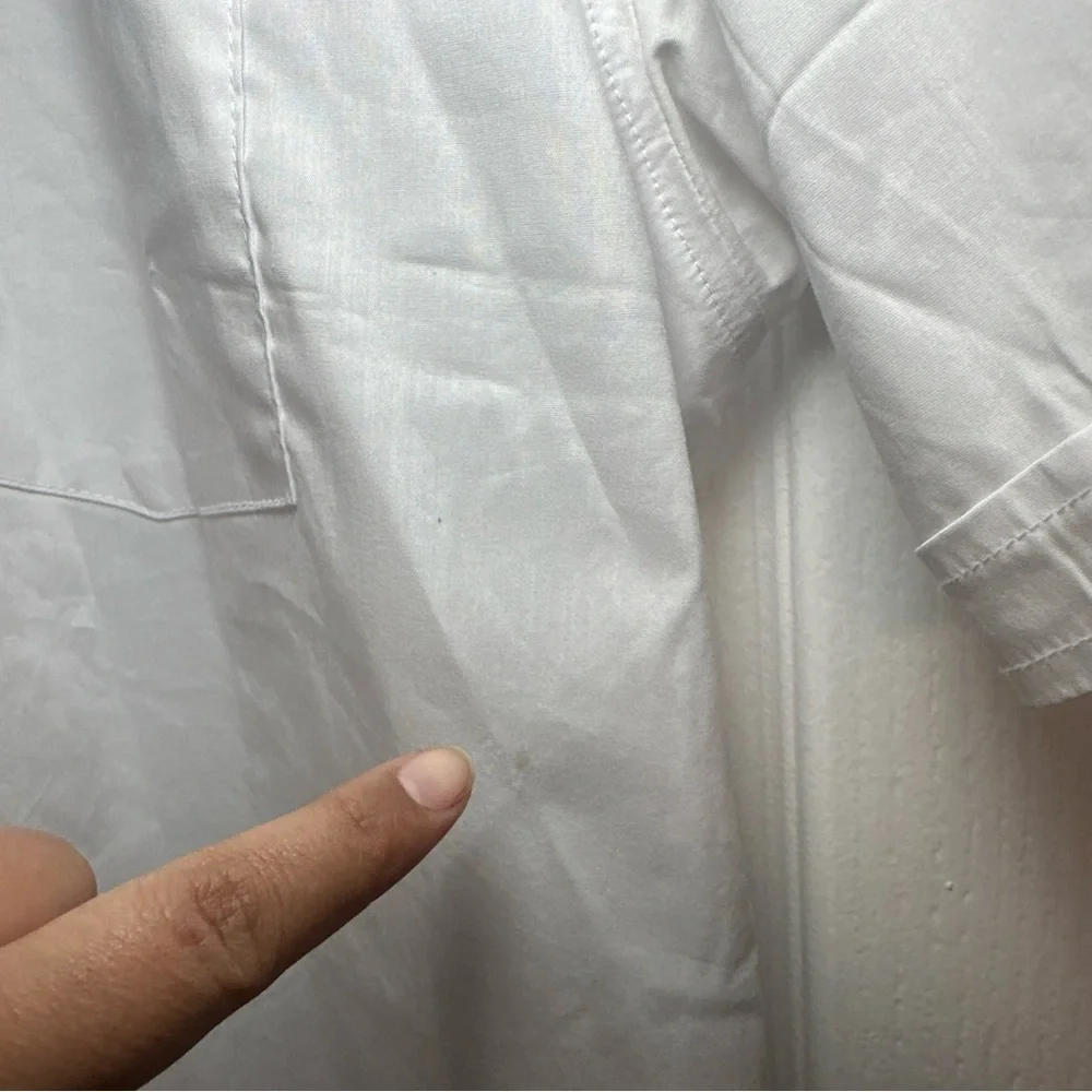 Michael‎ Brandon Men’s Button Down White Shirt Size Large Color White